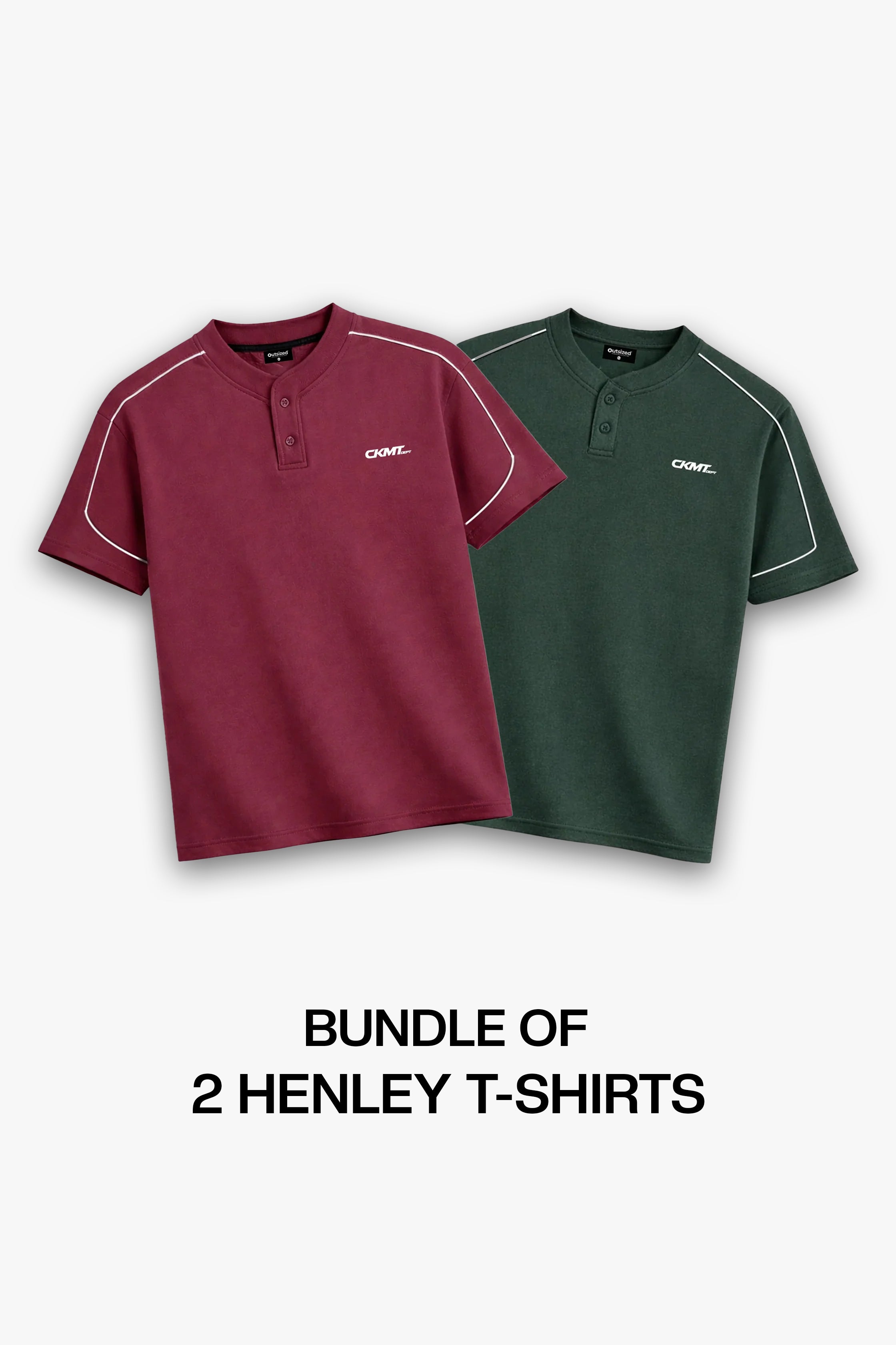 BUNDLE OF 2 HENLEY T-SHIRTS