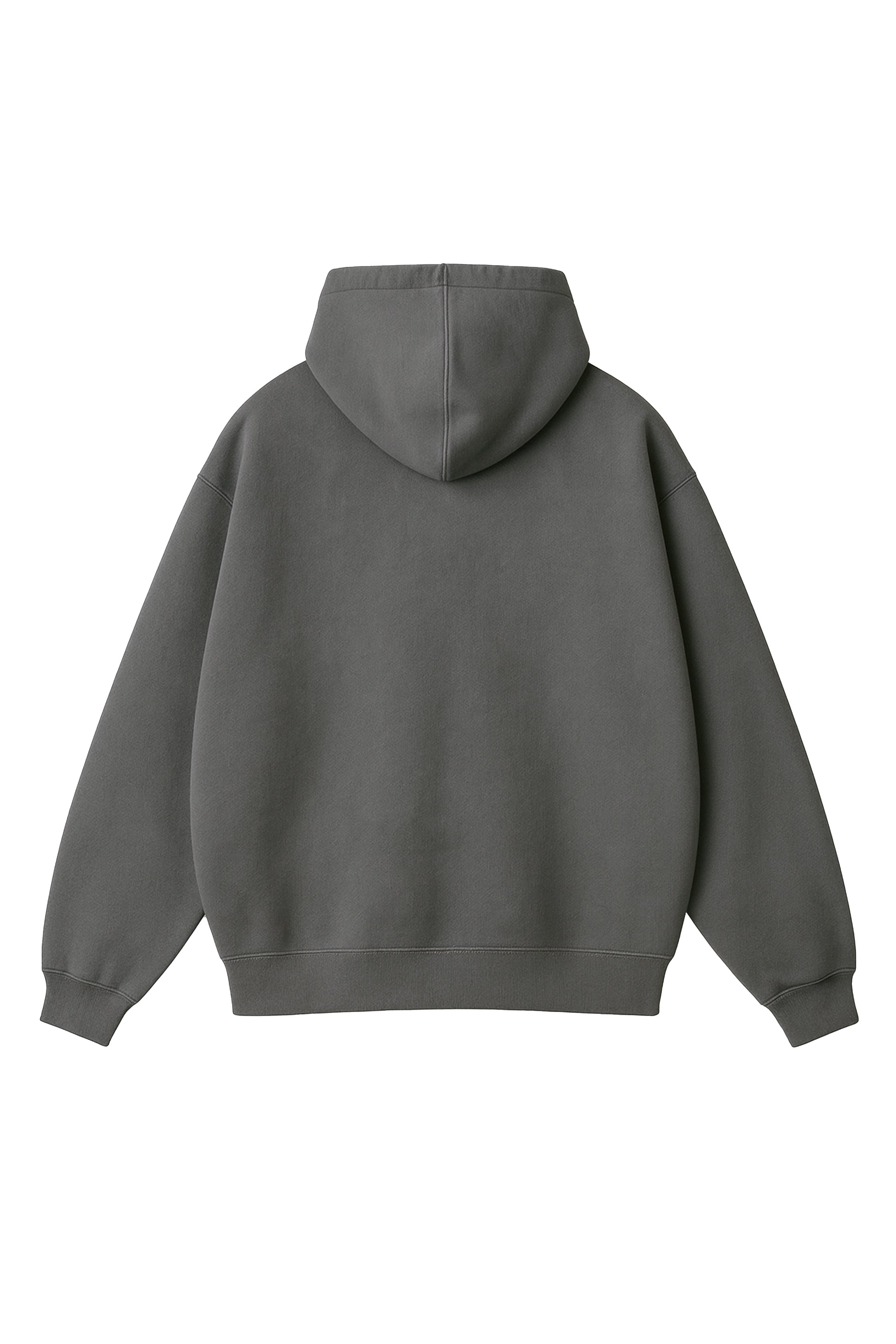 STEEL GRAY ZIP UP HOODIE